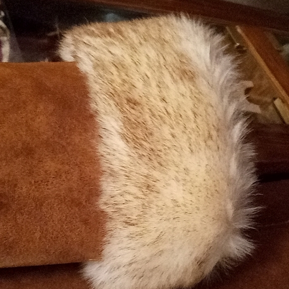 NWT,RARE,Vintage 90s,Beautiful,Penny Lane,Faux Leather & Shearling,Maxi Coat🤎🤎 - Picture 5 of 17